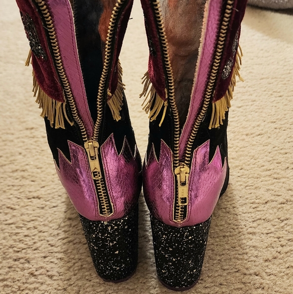 Very Rare Irregular Choice Light Up Halloween Boots - Picture 4 of 11